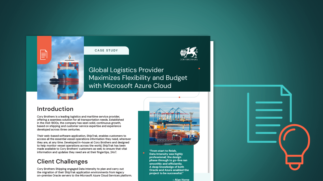 Cory Brothers Migrates to Microsoft Azure Cloud Services Platform, Maximizing Flexibility and Budget