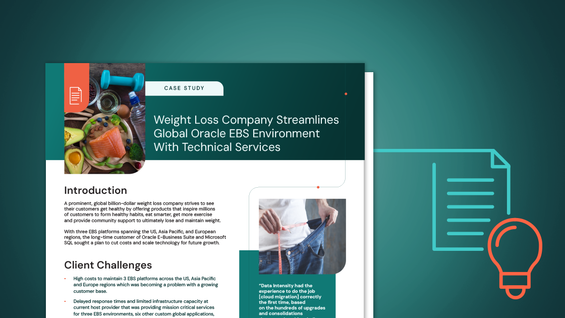 Major Weight Loss Company Streamlines Global Oracle EBS Environment with Technical Services